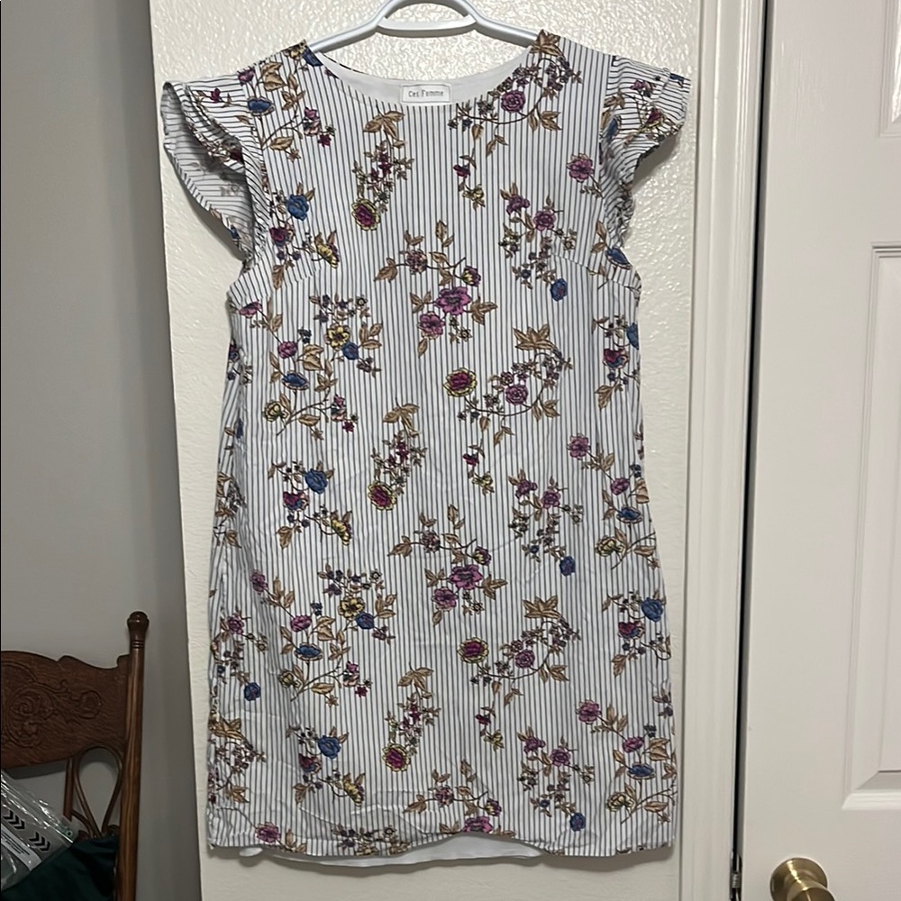 Floral Striped Women’s dress